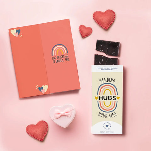 Sending Hugs Chocolate Greeting Card